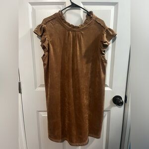 Brown/Tan Suede Dress